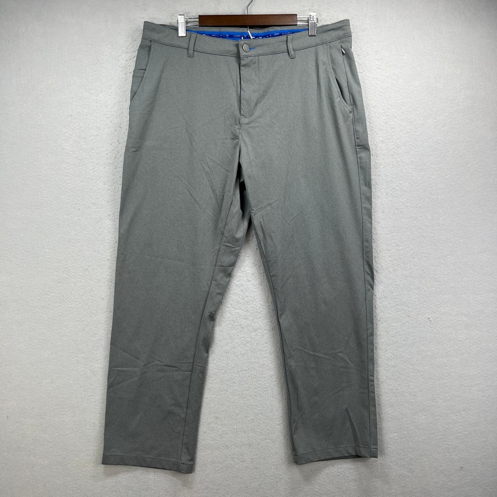 Twillory Performance Pants Mens 38x30 Gray Tech Golf Active Tailored Fit Chino